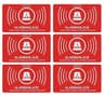 6 stuks alarmstickers