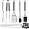 Roestvrijstalen grillset