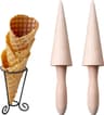 Houten ijshoorntjesvormen