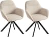 Draaistoel beige set