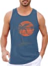 Bedrukte sport tanktop