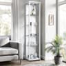 Witte vitrinekast met LED
