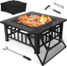 TLSUNNY Vuurschaal met grill